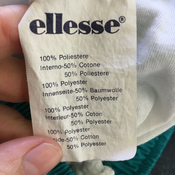 Ellesse Pants Unisex Sz 18W/42M Vintage Blue Lined Windbreaker Jogger Track - Picture 11 of 12